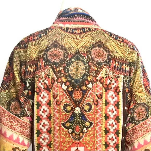 Women's Multicolor Canaria Kimono Duster Topper - Picture 5 of 7